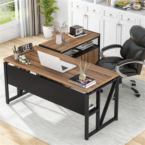 l-shaped desk drawer